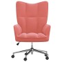 Silla de relajación de terciopelo rosa de vidaXL, Sillones - Ref: Foro24-328165, Precio: 128,99 €, Descuento: %