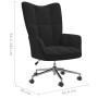 Black velvet recliner by vidaXL, Armchairs - Ref: Foro24-328167, Price: 128,61 €, Discount: %