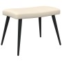 Silla de relajación con reposapiés tela crema de vidaXL, Sillones - Ref: Foro24-327954, Precio: 116,96 €, Descuento: %