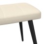 Silla de relajación con reposapiés tela crema de vidaXL, Sillones - Ref: Foro24-327954, Precio: 116,96 €, Descuento: %