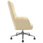 Silla de relajación de terciopelo blanco crema de vidaXL, Sillones - Ref: Foro24-328170, Precio: 129,57 €, Descuento: %