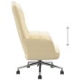 Silla de relajación de terciopelo blanco crema de vidaXL, Sillones - Ref: Foro24-328170, Precio: 129,57 €, Descuento: %