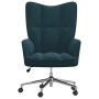 Relaxsessel aus blauem Samt von vidaXL, Sessel - Ref: Foro24-328171, Preis: 134,46 €, Rabatt: %