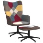 Relaxsessel aus Patchwork-Stoff mit Fußstütze von vidaXL, Sessel - Ref: Foro24-328188, Preis: 144,92 €, Rabatt: %