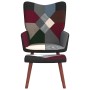 Relaxsessel aus Patchwork-Stoff mit Fußstütze von vidaXL, Sessel - Ref: Foro24-328196, Preis: 127,99 €, Rabatt: %