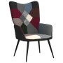 Silla de relajación con reposapiés tela patchwork de vidaXL, Sillones - Ref: Foro24-328198, Precio: 121,99 €, Descuento: %