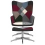 Relax chair with patchwork fabric footstool by vidaXL, Armchairs - Ref: Foro24-328202, Price: 111,99 €, Discount: %