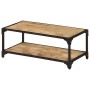 Mesa de centro de madera maciza de mango rugosa 90x45x35 cm de vidaXL, Mesas de centro - Ref: Foro24-328265, Precio: 128,55 €...