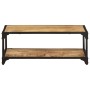 Mesa de centro de madera maciza de mango rugosa 90x45x35 cm de vidaXL, Mesas de centro - Ref: Foro24-328265, Precio: 128,55 €...