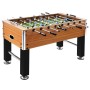 Hellbrauner und schwarzer Tischfußballtisch aus Stahl, 60 kg, 140 x 74,5 x 87,5 cm von vidaXL, Tischfußballtische - Ref: Foro...