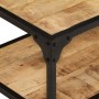 Mesa de centro de madera maciza de mango rugosa 90x45x35 cm de vidaXL, Mesas de centro - Ref: Foro24-328265, Precio: 128,55 €...