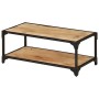 Mesa de centro de madera maciza de mango rugosa 90x45x35 cm de vidaXL, Mesas de centro - Ref: Foro24-328265, Precio: 128,55 €...