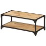 Mesa de centro de madera maciza de mango rugosa 90x45x35 cm de vidaXL, Mesas de centro - Ref: Foro24-328265, Precio: 128,55 €...