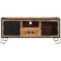 Solid rough mango wood TV cabinet 110x31x46 cm by vidaXL, TV Furniture - Ref: Foro24-328284, Price: 205,26 €, Discount: %