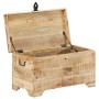 Aufbewahrungstruhe aus rauem Mangoholz von vidaXL, Aufbewahrungskisten - Ref: Foro24-328293, Preis: 182,82 €, Rabatt: %