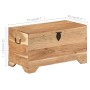 Cofre de almacenamiento de madera de acacia maciza de vidaXL, Baúles de almacenamiento - Ref: Foro24-328294, Precio: 149,68 €...