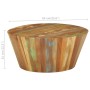 Mesa de centro de madera maciza reciclada Ø65x31 cm de vidaXL, Mesas de centro - Ref: Foro24-328301, Precio: 175,90 €, Descue...