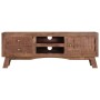 Solid rough mango wood TV cabinet 110x30x40 cm by vidaXL, TV Furniture - Ref: Foro24-328303, Price: 151,48 €, Discount: %