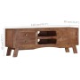 Solid rough mango wood TV cabinet 110x30x40 cm by vidaXL, TV Furniture - Ref: Foro24-328303, Price: 151,48 €, Discount: %