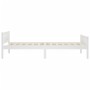 Bed frame with 2 drawers white pine wood 90x200 cm by vidaXL, Beds and slatted bases - Ref: Foro24-3060497, Price: 198,33 €, ...