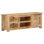 Mueble para TV de madera maciza de mango rugosa 110x30x40 cm de vidaXL, Muebles TV - Ref: Foro24-328307, Precio: 167,95 €, De...