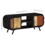 Mueble para la TV madera maciza reciclada 110x30x45 cm de vidaXL, Muebles TV - Ref: Foro24-328413, Precio: 131,83 €, Descuent...