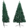 Half artificial Christmas tree with green PVC support 240 cm by vidaXL, Christmas trees - Ref: Foro24-328416, Price: 61,66 €,...