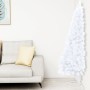 Medio árbol de Navidad artificial con soporte PVC blanco 120 cm de vidaXL, Arboles de navidad - Ref: Foro24-328417, Precio: 2...