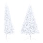 Medio árbol de Navidad artificial con soporte PVC blanco 120 cm de vidaXL, Arboles de navidad - Ref: Foro24-328417, Precio: 2...