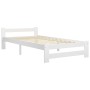 Bed frame with 2 drawers white pine wood 100x200 cm by vidaXL, Beds and slatted bases - Ref: Foro24-3060469, Price: 219,20 €,...