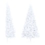 Half artificial Christmas tree with white PVC support 180 cm by vidaXL, Christmas trees - Ref: Foro24-328419, Price: 24,50 €,...