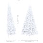 Half artificial Christmas tree with white PVC stand 210 cm by vidaXL, Christmas trees - Ref: Foro24-328420, Price: 50,76 €, D...