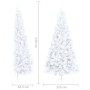 Half artificial Christmas tree with white PVC support 240 cm by vidaXL, Christmas trees - Ref: Foro24-328421, Price: 36,75 €,...