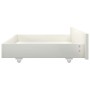 Bed frame with 2 drawers white pine wood 160x200 cm by vidaXL, Beds and slatted bases - Ref: Foro24-3060418, Price: 242,99 €,...