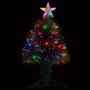 Árbol de Navidad artificial con soporte/LED fibra óptica 64 cm de vidaXL, Arboles de navidad - Ref: Foro24-328439, Precio: 30...