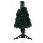 Artificial narrow Christmas tree with fiber optic support 64 cm by vidaXL, Christmas trees - Ref: Foro24-328442, Price: 15,32...