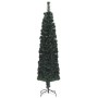 Narrow artificial Christmas tree with fiber optic support, 120 cm. by vidaXL, Christmas trees - Ref: Foro24-328443, Price: 23...