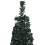 Narrow artificial Christmas tree with fiber optic support, 120 cm. by vidaXL, Christmas trees - Ref: Foro24-328443, Price: 23...