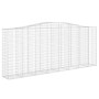 Gabion baskets 9 units arch shape iron 400x50x160/180 cm by vidaXL, Pots and planters - Ref: Foro24-3146002, Price: 2,00 €, D...