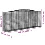 Gabion baskets 9 units arch shape iron 400x50x160/180 cm by vidaXL, Pots and planters - Ref: Foro24-3146002, Price: 2,00 €, D...