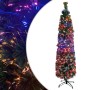 Árbol Navidad estrecho artificial soporte fibra óptica 150 cm de vidaXL, Arboles de navidad - Ref: Foro24-328444, Precio: 32,...