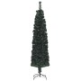 Artificial narrow Christmas tree with fiber optic support 150 cm by vidaXL, Christmas trees - Ref: Foro24-328444, Price: 32,5...