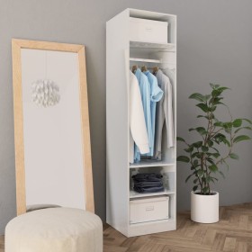 Sperrholzschrank glänzend weiß 50x50x200 cm von vidaXL, Kleiderschränke - Ref: Foro24-800240, Preis: 111,10 €, Rabatt: %