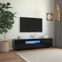 TV cabinet with LED lights black 160x35x40 cm by vidaXL, TV Furniture - Ref: Foro24-804428, Price: 107,99 €, Discount: %