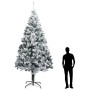 Artificial Christmas tree PVC snow green flocked 400 cm by vidaXL, Christmas trees - Ref: Foro24-328479, Price: 384,94 €, Dis...