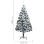 Künstlicher Weihnachtsbaum PVC schneegrün beflockt 400 cm von vidaXL, Weihnachtsbäume - Ref: Foro24-328479, Preis: 384,94 €, ...