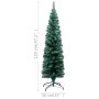 Árbol de Navidad artificial delgado y soporte PVC verde 120 cm de vidaXL, Arboles de navidad - Ref: Foro24-328480, Precio: 33...