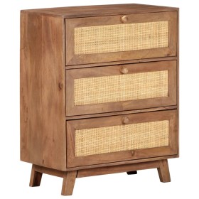 Aparador de madera maciza de mango 61x35x76 cm de vidaXL, Aparadores - Ref: Foro24-323595, Precio: 255,99 €, Descuento: %