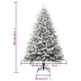 Künstlicher Weihnachtsbaum mit Schnee PVC und grünem PE 150 cm von vidaXL, Weihnachtsbäume - Ref: Foro24-328493, Preis: 132,9...