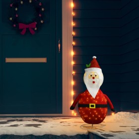 Papá Noel de Navidad decorativo con LED tela lujosa 90 cm de vidaXL, Luces de Navidad - Ref: Foro24-328498, Precio: 44,99 €, ...